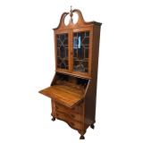 MB - Beautiful Vintage Secretary Desk Hutch