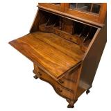 MB - Beautiful Vintage Secretary Desk Hutch