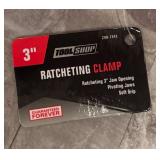 LL  - Set of 5 Tool Shop 3 Inch Ratcheting Clamps