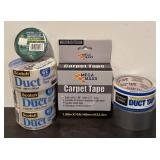LL  - Variety of Tape Including Duct, Masking, Carpet, Weatherseal Tape and More