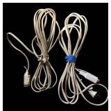 LL  - Collection of 15 Household and Holiday Extension Cords, Various Lengths