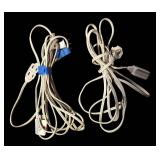 LL  - Collection of 15 Household and Holiday Extension Cords, Various Lengths