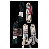 LL  - Collection of 15 Household and Holiday Extension Cords, Various Lengths