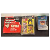 LL  - Lot of Household Repair and Craft Supplies Including Stain Markers, Super Glue, Adhesives and More