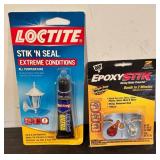 LL  - Lot of Household Repair and Craft Supplies Including Stain Markers, Super Glue, Adhesives and More