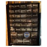 LL  - Lot of Hardware Organizers with Screws, Nails, Fasteners and More