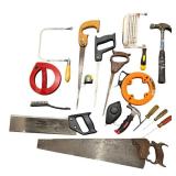 LL  - Assorted Hand Tools Including Saws, Hammers, Screwdrivers and More