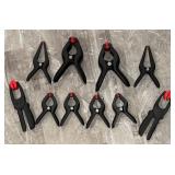 LL  - Set of 10 Assorted Spring Clamps Up to 5.5 Inches