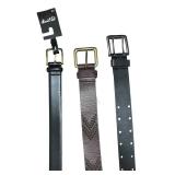 O - Collection of 6 Assorted Leather and Fabric Belts by Marshall Fields, Lucky Brand and More