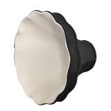 O - Black Fabric Scalloped Lampshade