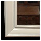 MB - White Framed Wall Mirror