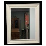 MB - White Framed Wall Mirror
