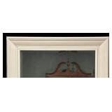 MB - White Framed Wall Mirror