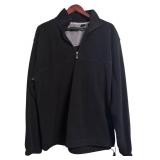 O - Izod PerformX Black Quarter-Zip Pullover Shirt Size Large