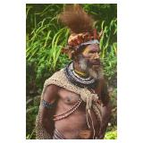O - Indigenous Papua New Guinea Tribe Member Portrait