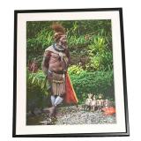 O - Indigenous Papua New Guinea Tribe Member Portrait