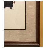 LR - Framed GR Cheesebrough Caricature Print of Orchestra