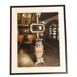 O - "Space Age Heater" Framed Print