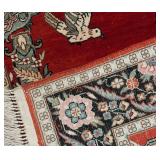 O - Persian Style Rug with Birds and Fountain Design