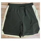 BR - Lot of 7 Pairs Mens Athletic Shorts Mixed Brands Sizes M-L