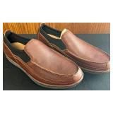 BR - Timberland Barrett Slip-On Brown Leather Shoes, Size 10