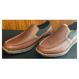 BR - Timberland Barrett Slip-On Brown Leather Shoes, Size 10