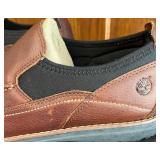 BR - Timberland Barrett Slip-On Brown Leather Shoes, Size 10