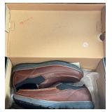 BR - Timberland Barrett Slip-On Brown Leather Shoes, Size 10