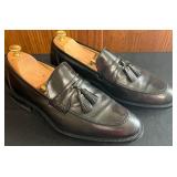 BR - Johnston & Murphy Dawson Tassel Black Leather Loafers Size 11M