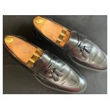 BR - Johnston & Murphy Dawson Tassel Black Leather Loafers Size 11M