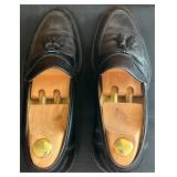 BR - Johnston & Murphy Dawson Tassel Black Leather Loafers Size 11M