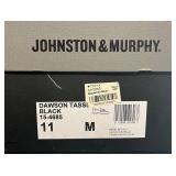 BR - Johnston & Murphy Dawson Tassel Black Leather Loafers Size 11M
