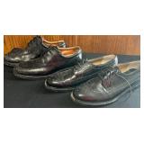 BR - Set of 2 Pairs Black Leather Men