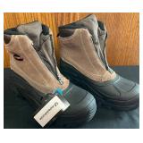 BR - Weatherproof Taupe Waterproof Leather Winter Boots Size 11M