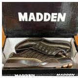 BR - Set of 2 Madden M-Tourny Leather Shoes Size 10 Black and Brown