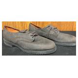 BR - Pair of Frye Black Leather Penny Loafers 11M and Brown Suede Oxfords