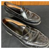 BR - Lot of 2 Pairs Bass Penny Loafers Black and Brown Leather Shoes