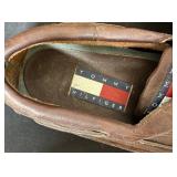 BR - Set of 2 Mens Brown Leather Shoes Including Tommy Hilfiger and 10.5/44 Oxfords