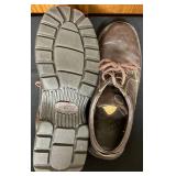 BR - Set of 2 Mens Brown Leather Shoes Including Tommy Hilfiger and 10.5/44 Oxfords