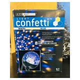 LR - Holiday Outdoor Lighting Bundle with Icicle Lights, Confetti Light, Power Stake, and 15ft Remote Cord