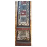 LR - Extra Long Southwestern Wool Runner Rug 181" x 31"