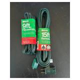 LR - Holiday Window Projector Kit, Outdoor Power Accessories and LED Icicle Lights Bundle