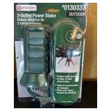 LR - Holiday Window Projector Kit, Outdoor Power Accessories and LED Icicle Lights Bundle