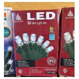 LR - Set of 5 Boxes LED Christmas Mini and Micro String Lights 50 Count Each