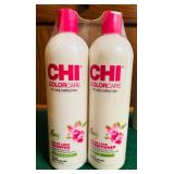 BS - CHI Color Care Shampoo and Conditioner Set with RUSK W8less Plus Hairspray