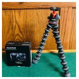 BS - Fujifilm FinePix T500 Digital Camera in Box with Joby Flexible Tripod