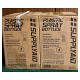 BS - Lot of 8 SUPPLYAID 32 oz Plastic Spray Bottles All-Purpose Leak-Proof