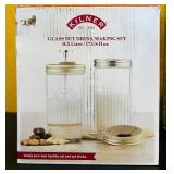 K - Kilner Glass Nut Drink Making Set and Prodyne Fruit Infusion Pitcher