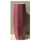 LR - Decor Collection with Signed Blue Pottery Bowl, Tall Purple Vase, and Floral Key Cabinet