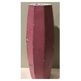 LR - Decor Collection with Signed Blue Pottery Bowl, Tall Purple Vase, and Floral Key Cabinet